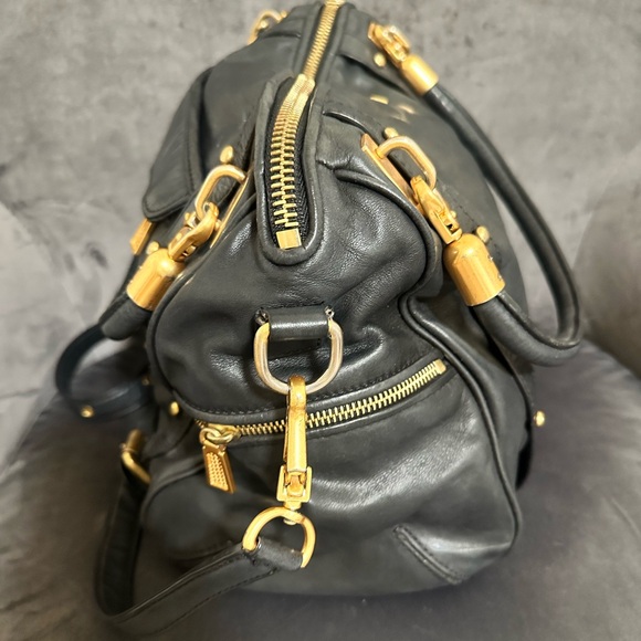 Rebecca Minkoff black leather Cupid shoulder strapped satchel - Picture 5 of 6